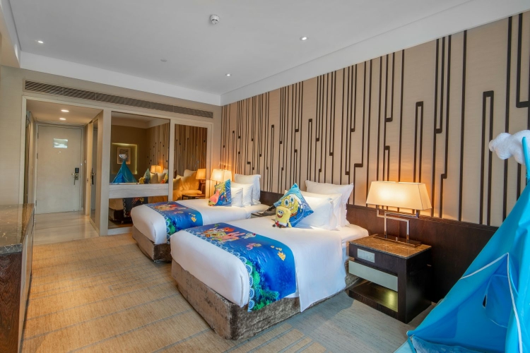 海绵宝宝主题双床房